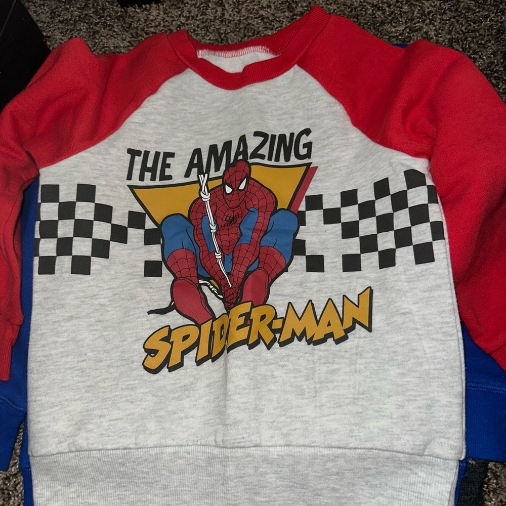 Marvel Spider-Man Kids SweatShirt - Red & Gray